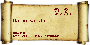 Danon Katalin névjegykártya